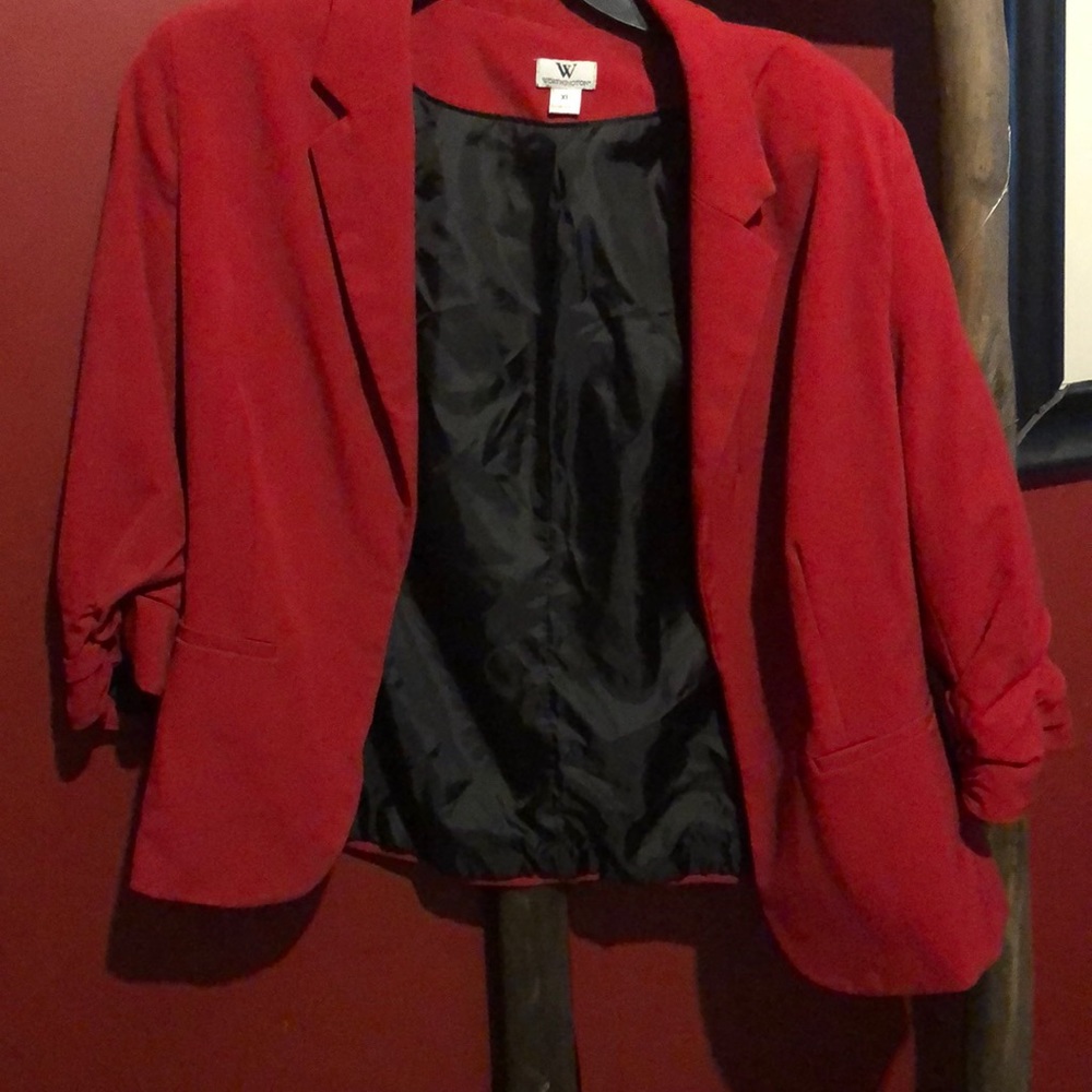 3/4 sleeve blazer